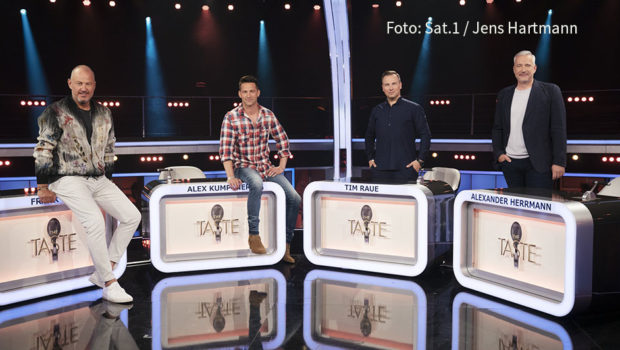Staffel 8 der Kochshow „The Taste“ startet am morgigen Mittwoch in Sat.1. Als Coaches sind diesmal die Starköche Frank Rosin, Alexander Kumptner, Tim Raue und Alexander Herrmann mit von der Partie. (Foto: Sat.1/Jens Hartmann)