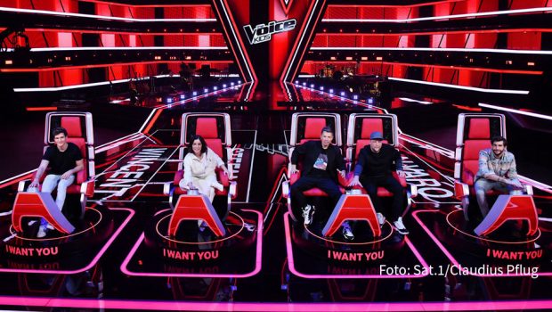 Sat.1. zeichnet derzeit die neunte Staffel von „The Voice Kids“ auf, die im Frühjahr ausgestrahlt werden soll. Als Coaches der talentierten Kinder und Teenager fungieren diesmal Wincent Weiss, Stefanie Kloß, Michi Beck und Smudo sowie Alvaro Soler. (Foto: Sat.1/Claudius Pflug)