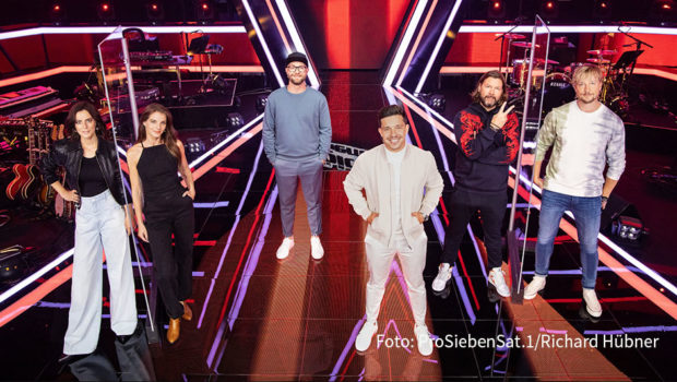 Ab morgen wird Jubiläum gefeiert: Mit den prominenten Coaches Stefanie Kloß, Yvonne Catterfeld, Mark Forster, Nico Santos, Rea Garvey und Samu Haber beginnt die zehnte Staffel von „The Voice of Germany“ auf ProSieben. (Foto: ProSiebenSat.1/Richard Hübner)