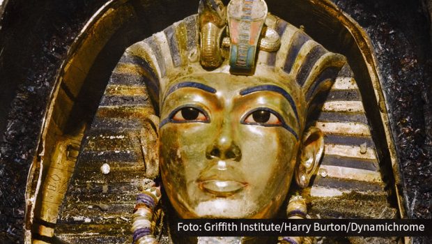 In der Dokumentation „Tutanchamun in Farbe“ gibt National Geographic am 21. März in dieser Form noch nie gesehene Einblicke in die Entdeckung des berühmten Pharaonengrabs. Foto- und Filmaufnahmen aus dem Jahr 1922 wurden dafür aufwendig restauriert und akribisch nachkoloriert. (Foto: Griffith Institute/Harry Burton/Dynamichrome)