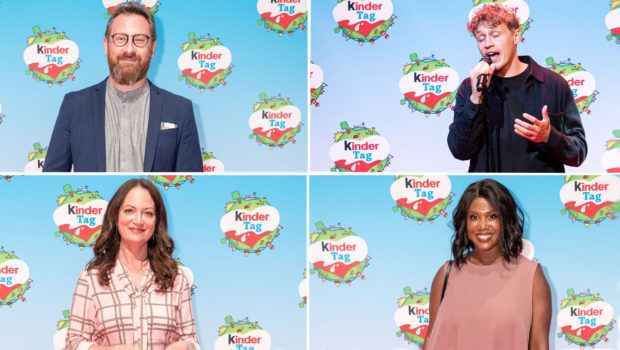 Mit Prominenten wie Robert Hunke, Natalia Wörner und Motsi Mabuse feierte die Marke „kinder“ am Sonntag den Weltkindertag. Mit einem Charity-Dinner und einem exklusiven Tim-Bendzko-Konzert wurde in Berlin den Mitarbeiterinnen und Mitarbeitern von Kinder- und Jugendeinrichtungen gedankt. (Foto: Ferrero/Markus Nass)